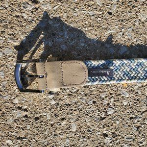 Andersons Light Blue and White Woven Belt